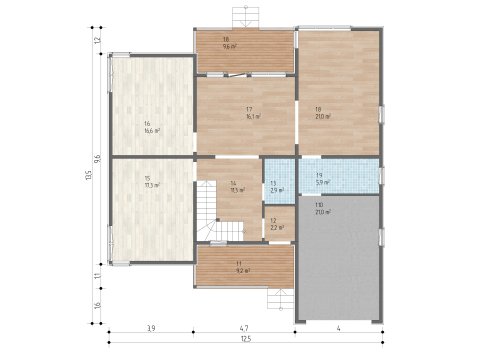 Планировка Авиньон - 4 - 1 этаж